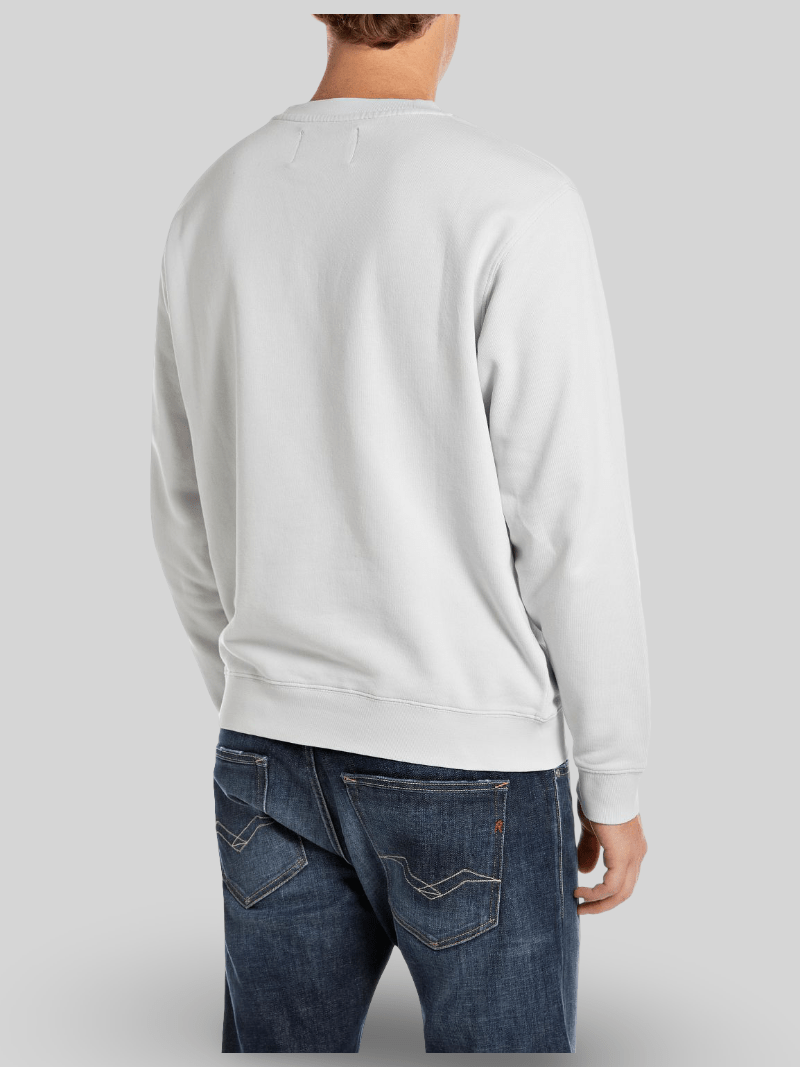 Replay Logo Sweater Artic Grey - Switch On Africa