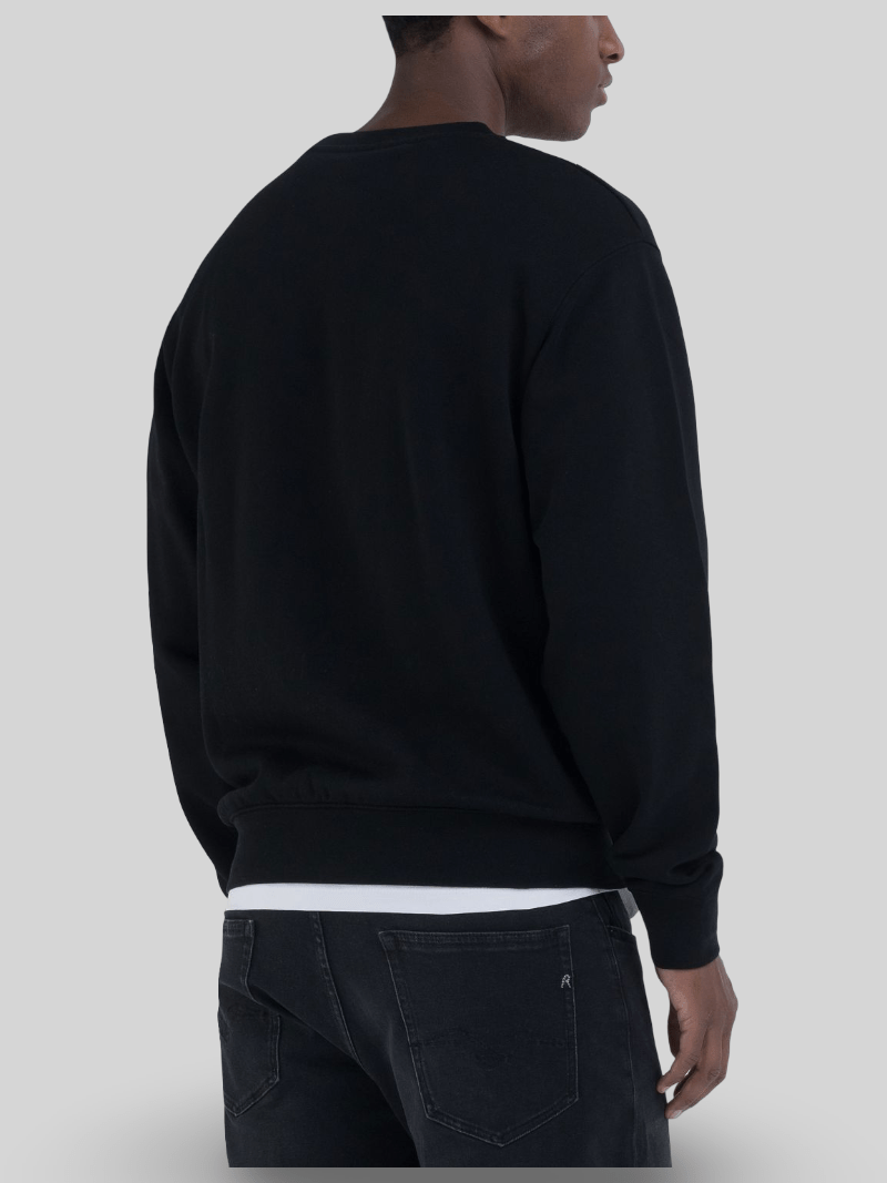 Replay Logo Sweater Black - Switch On Africa