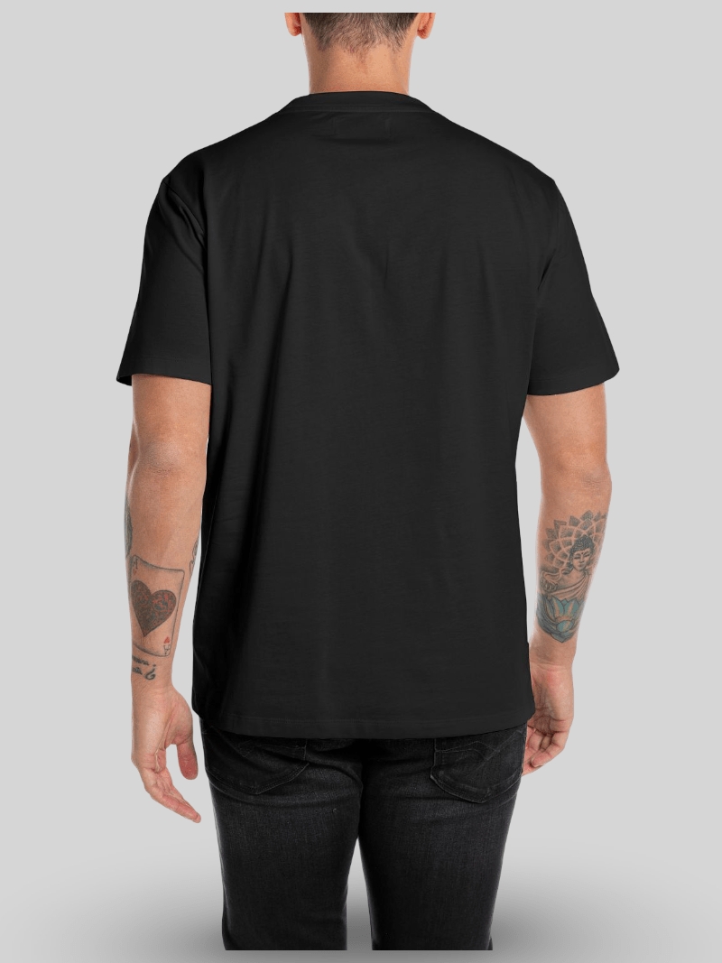 Replay Logo Tee Black - Switch On Africa
