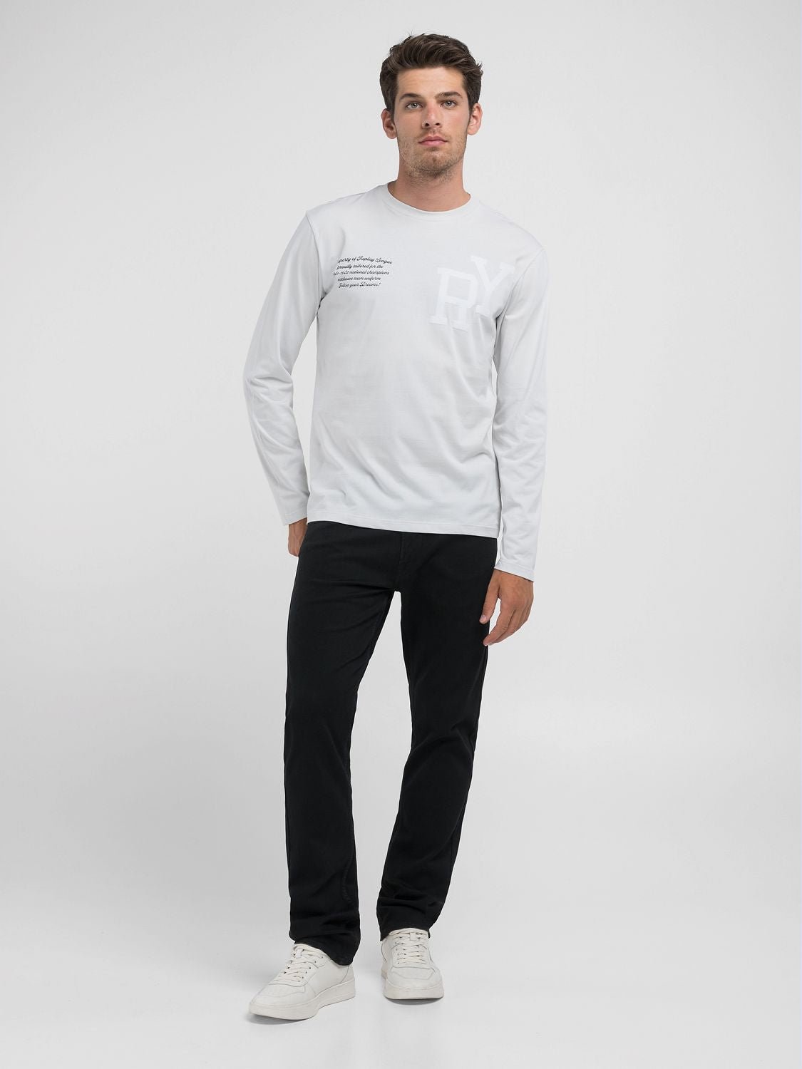 Replay Long Sleeve RY Shirt Ice - Switch On Africa