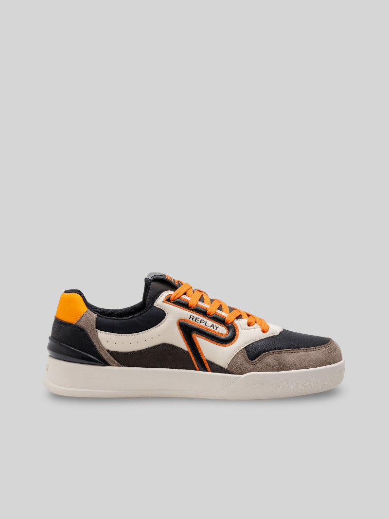 Replay Oyzone Mix Black Orange Sneaker - Switch On Africa