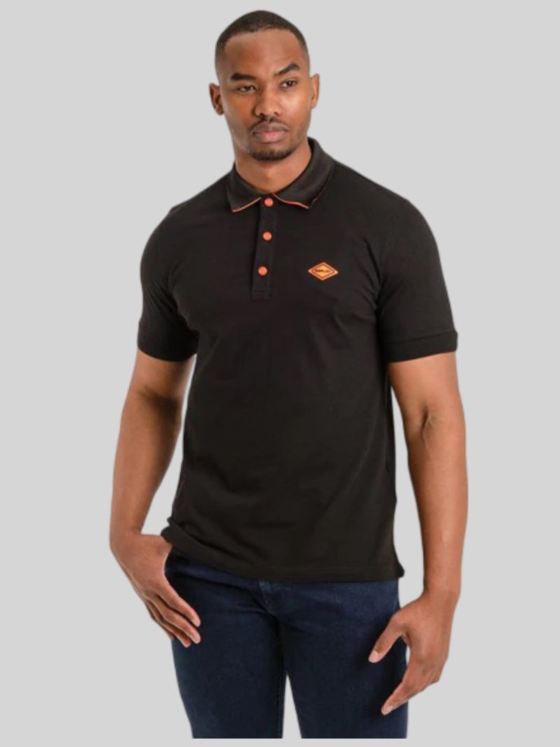 Replay Polo Black - Switch On Africa
