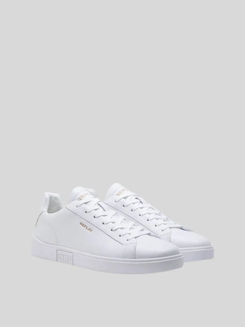 Replay Polys Gold SMU Sneaker White - Switch On Africa