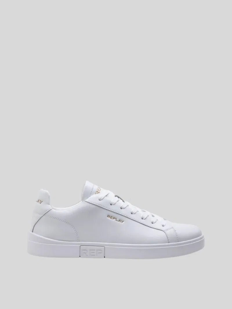 Replay Polys Gold SMU Sneaker White - Switch On Africa