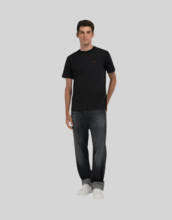 Replay R Logo Black T-shirt - Switch On Africa