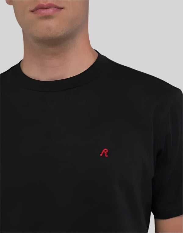 Replay R Logo Black T-shirt - Switch On Africa