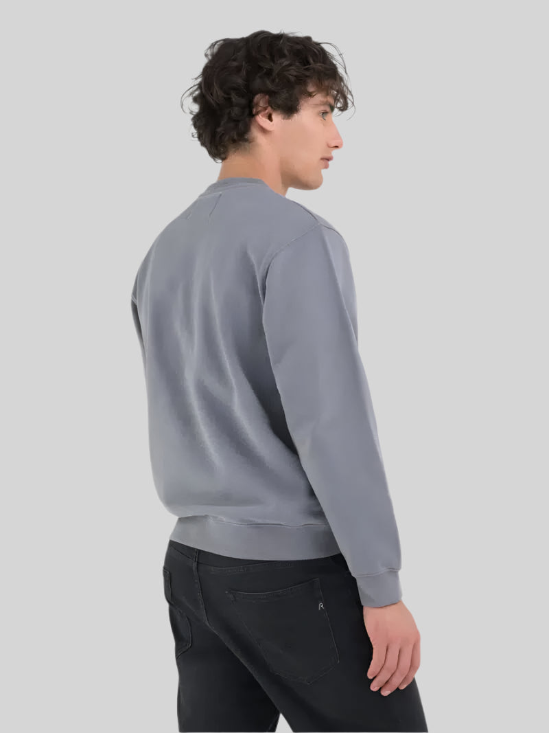 Replay Racing Badges Sweatshirt Lead Grey - Switch On Africa