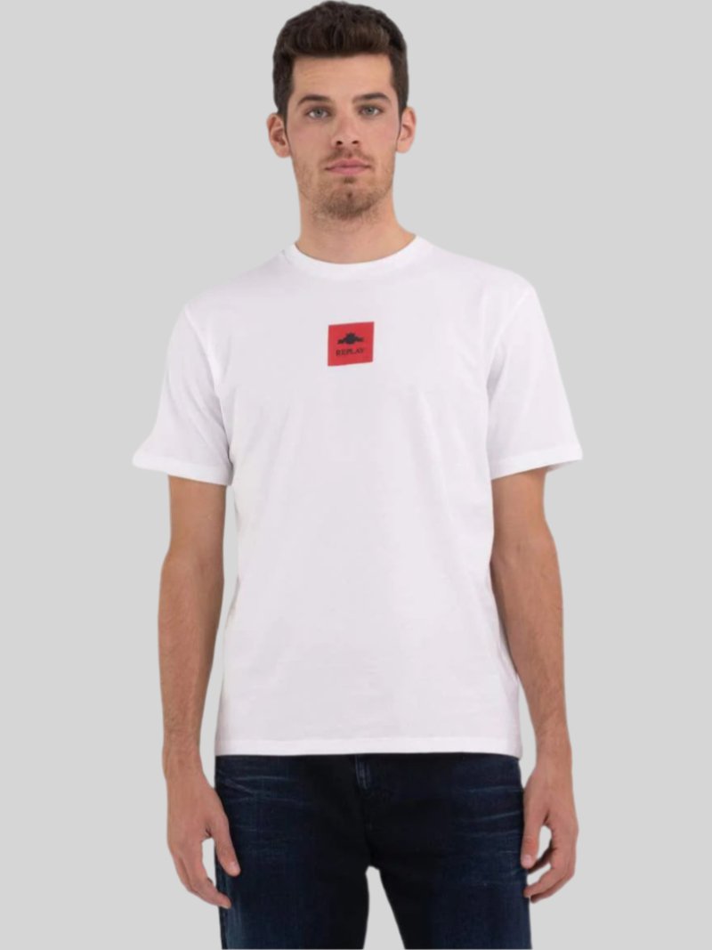 Replay Red Label Tee White - Switch On Africa