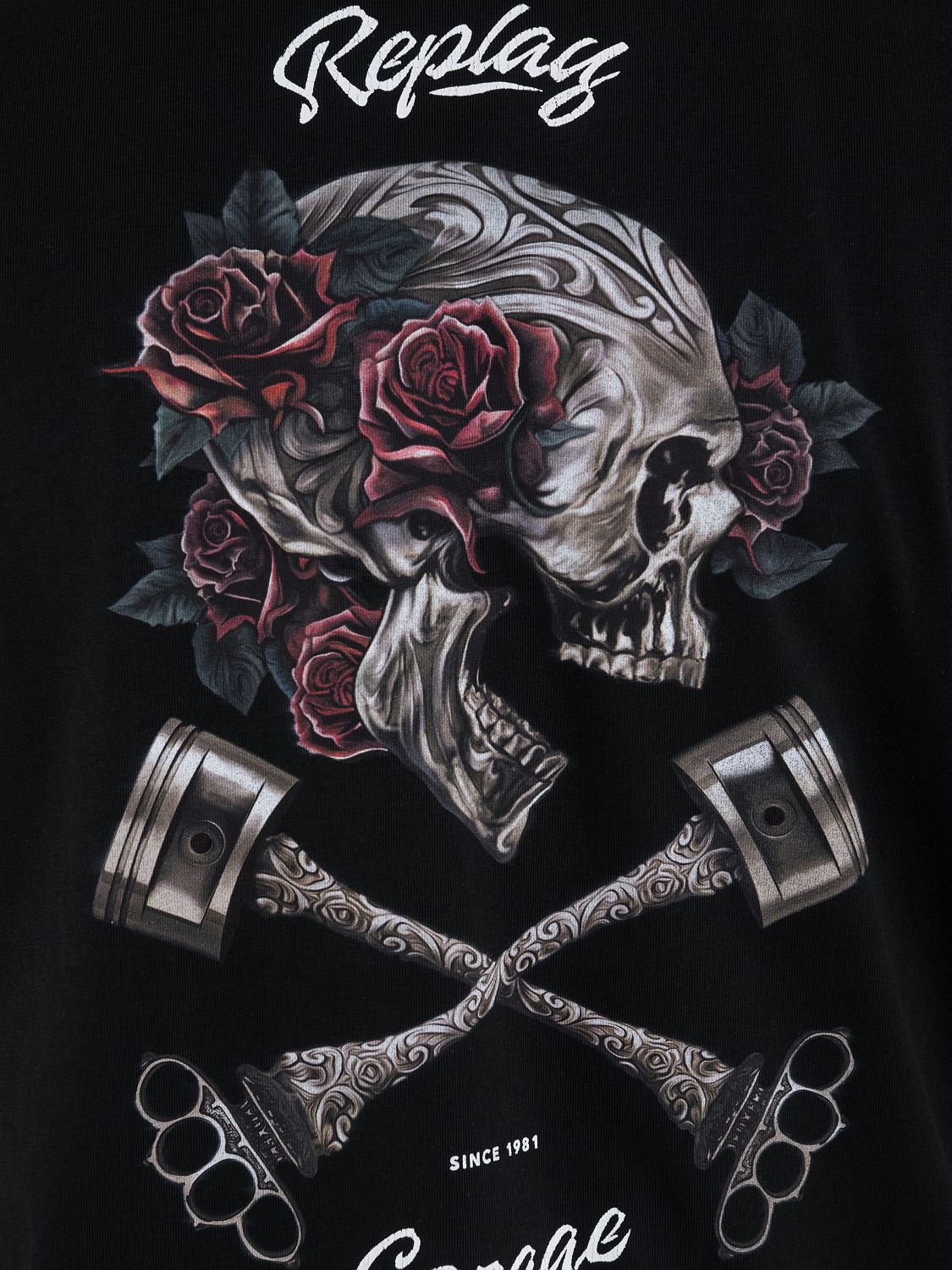 Replay Skull Tee Black - Switch On Africa