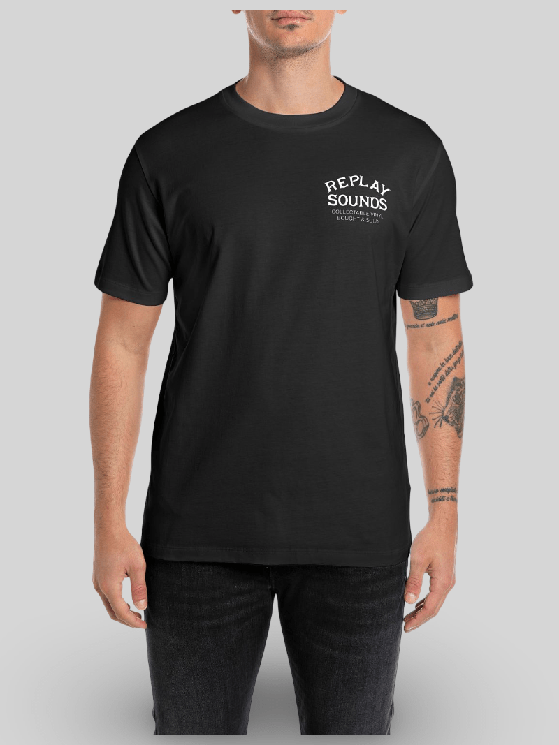 Replay Sounds Tee Black - Switch On Africa