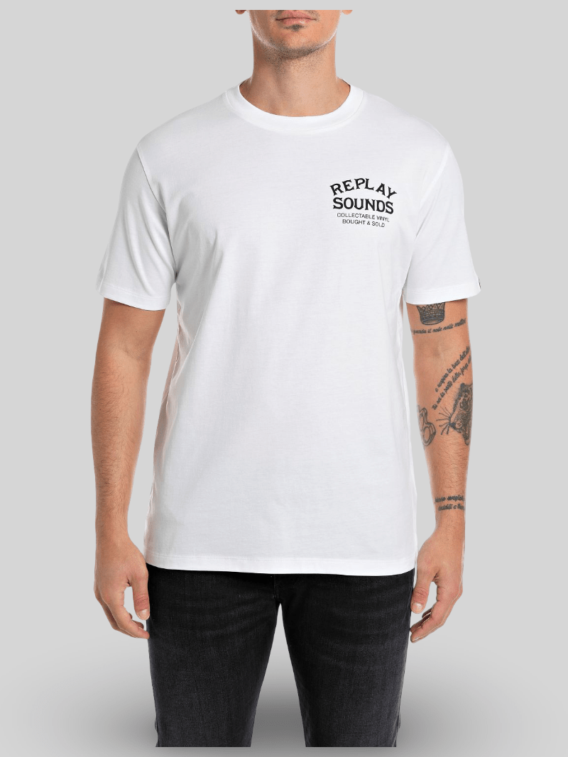 Replay Sounds Tee White - Switch On Africa