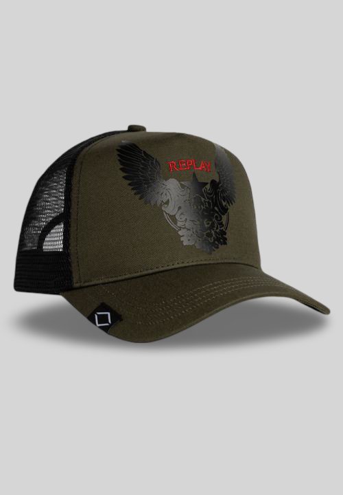 Replay Star Eagle Cap Olive - Switch On Africa