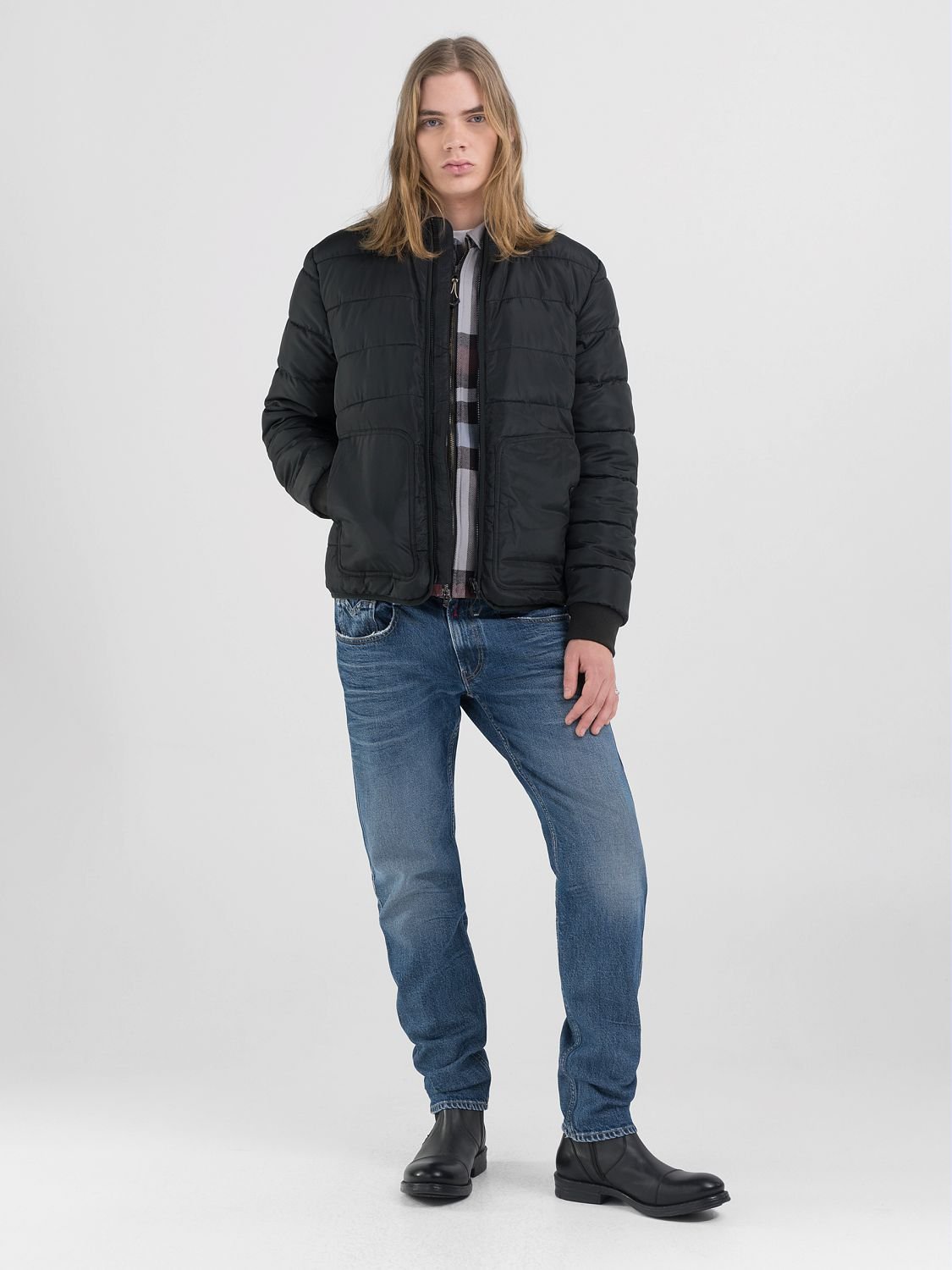 Replay Superior Puffer Jacket Black - Switch On Africa