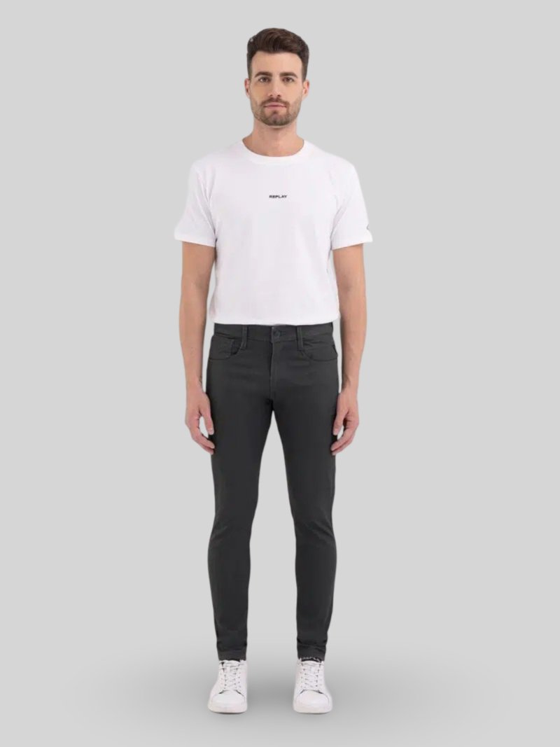 SUPER SLIM FIT WAX COATED BRONNY GREEN JEANS - Switch On Africa