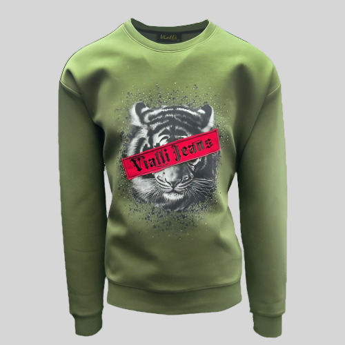 Vialli Gatiger Olive Sweater - Switch On Africa