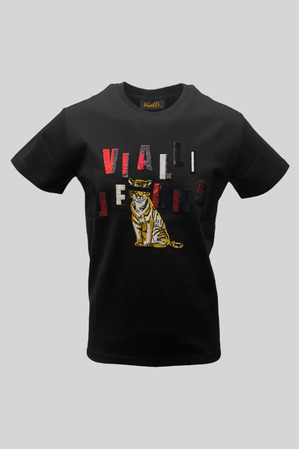 Vialli Jatiger Black Tee - Switch On Africa