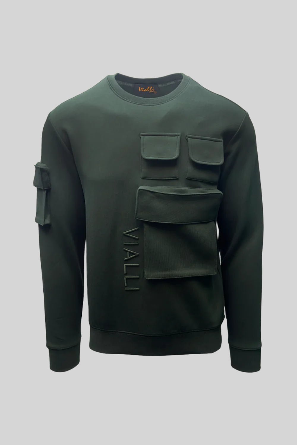 Vialli Kwalat Sweater Dark Olive - Switch On Africa