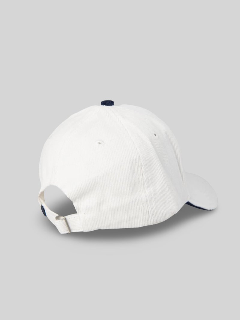 BEN SHERMAN SCRIPT CORDUROY CAP - OFF WHITE - Switch On Africa