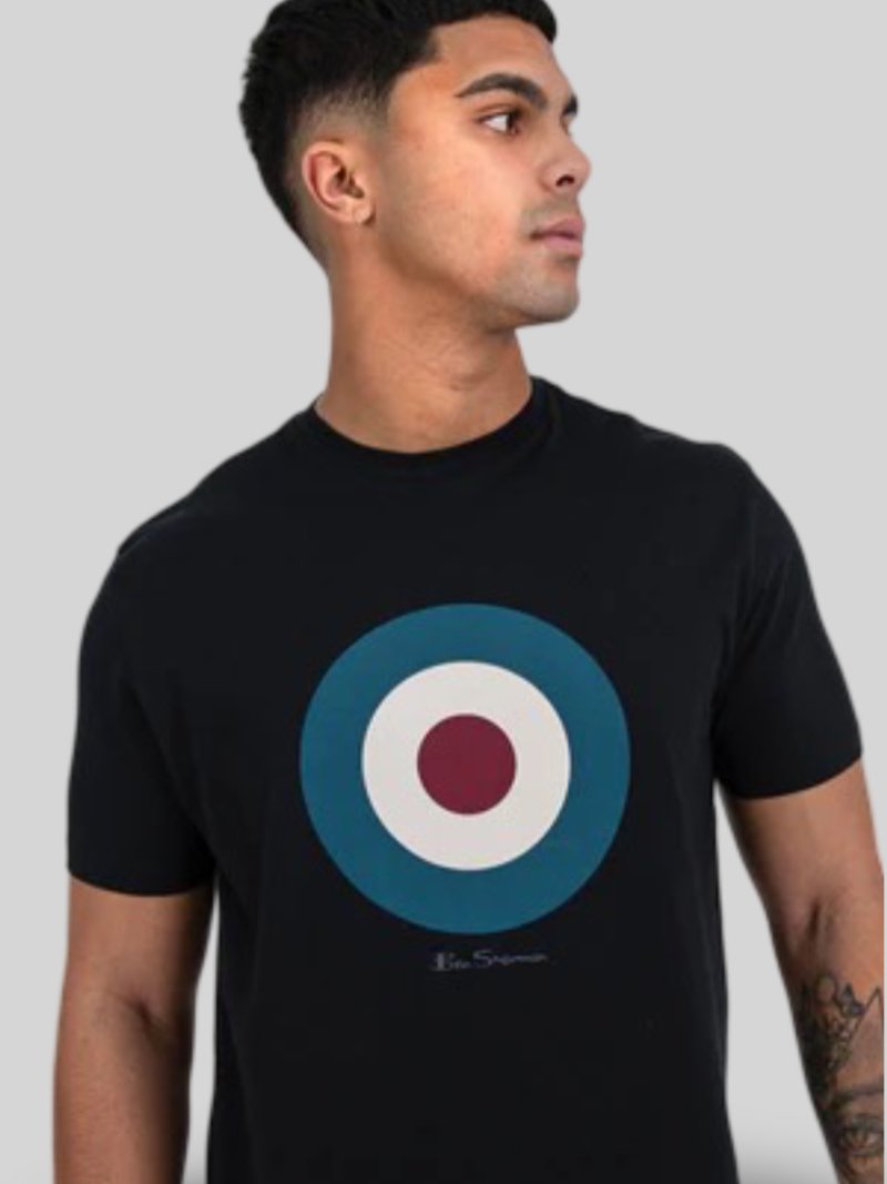 BEN SHERMAN TARGET TEE - BLACK - Switch On Africa