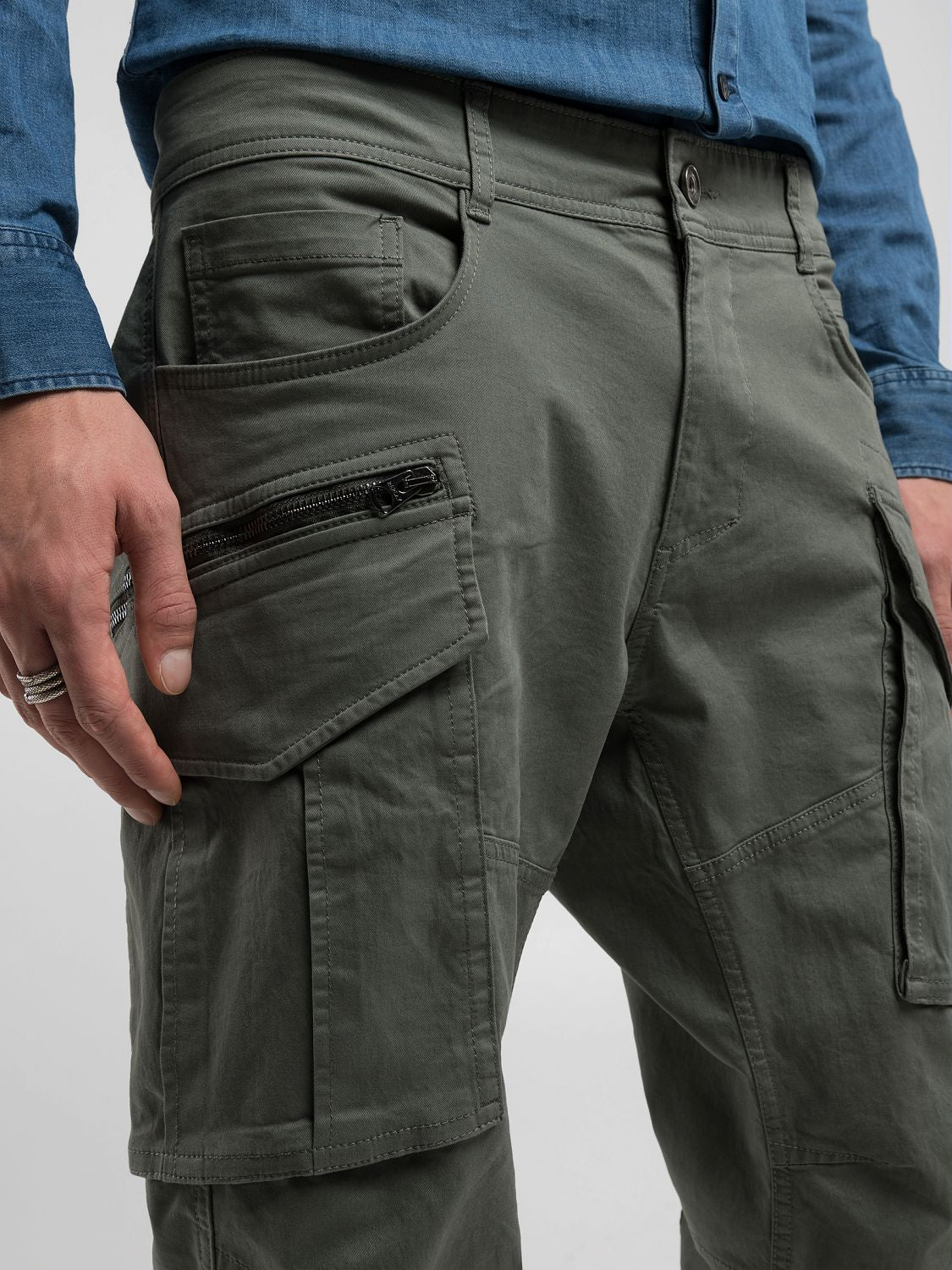 Replay Cargo Pants Aviator Green - Switch On Africa