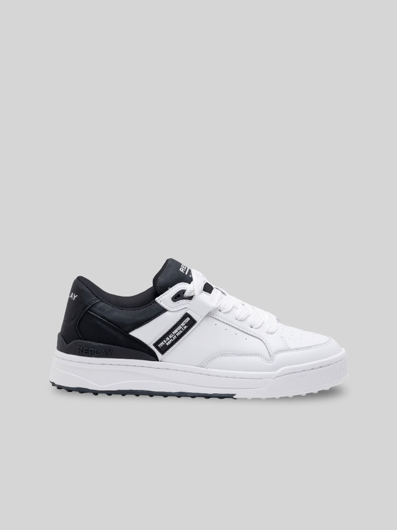 Replay Cross Type L White Black Sneakers - Switch On Africa