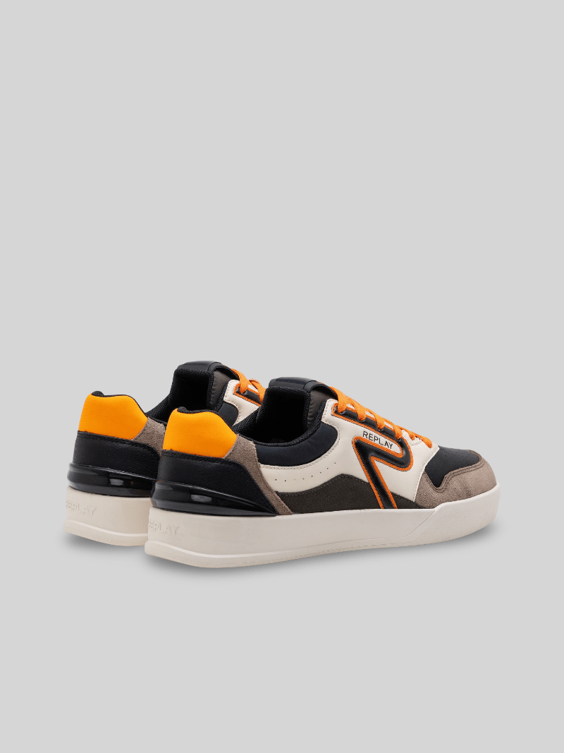 Replay Oyzone Mix Black Orange Sneaker - Switch On Africa