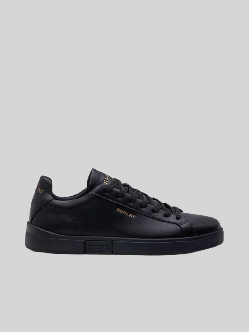 Replay Polys Gold Smu Sneakers Black - Switch On Africa