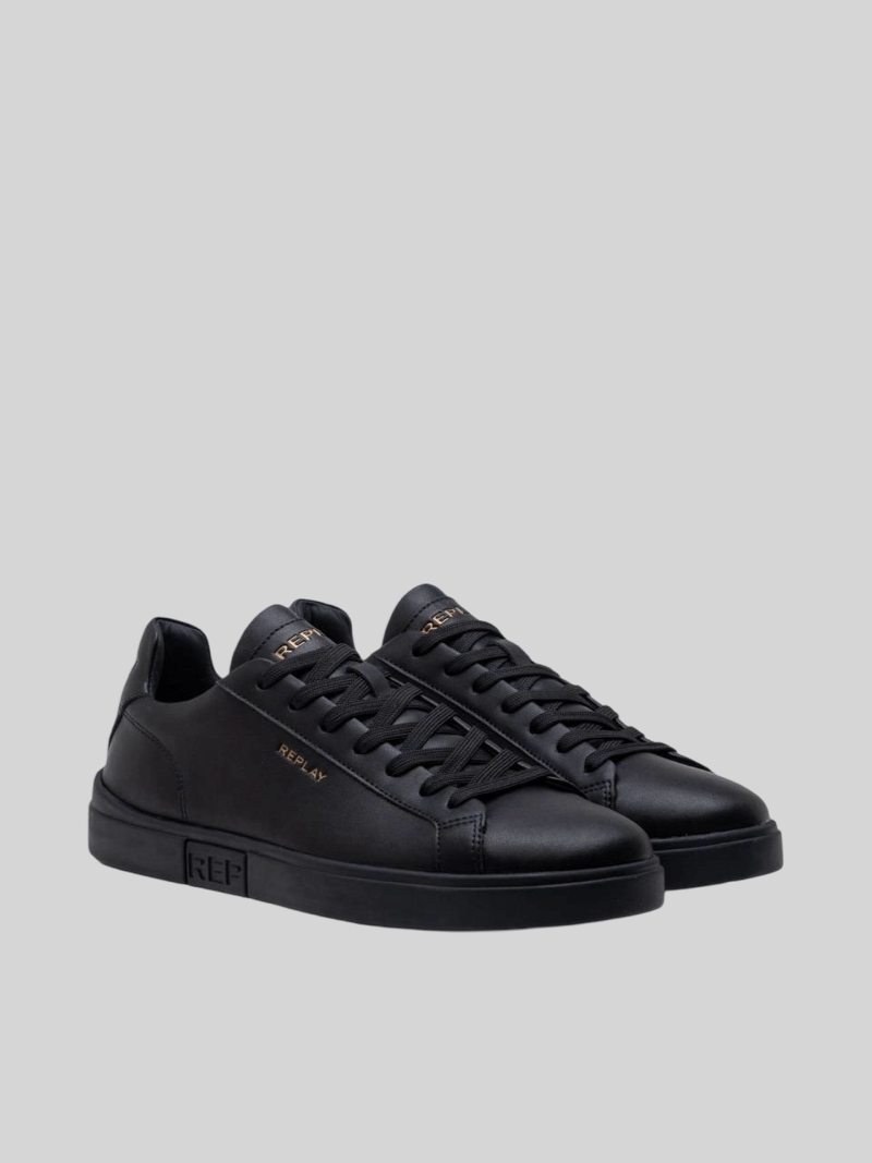 Replay Polys Gold Smu Sneakers Black - Switch On Africa