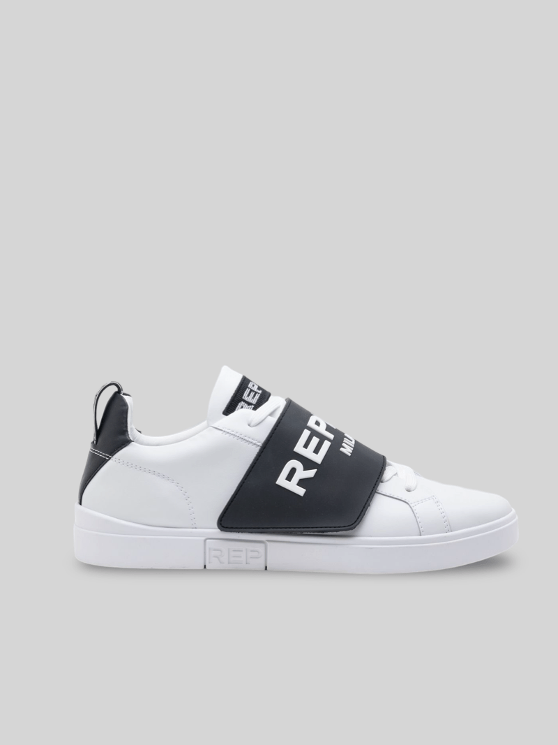 Replay Polys Strap Sneakers White and Black - Switch On Africa