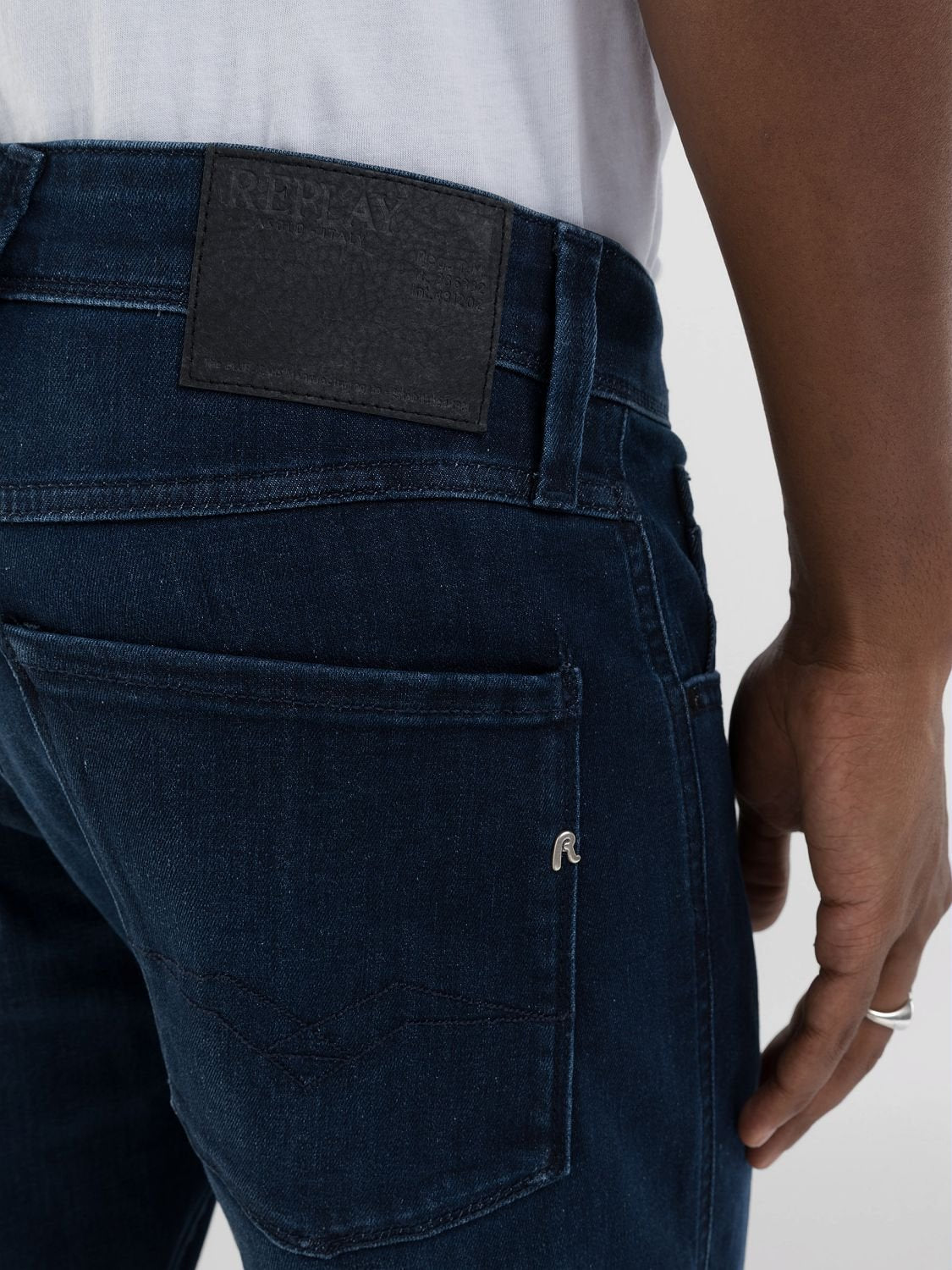 Replay Power Stretch Anbass Dark Blue - Switch On Africa