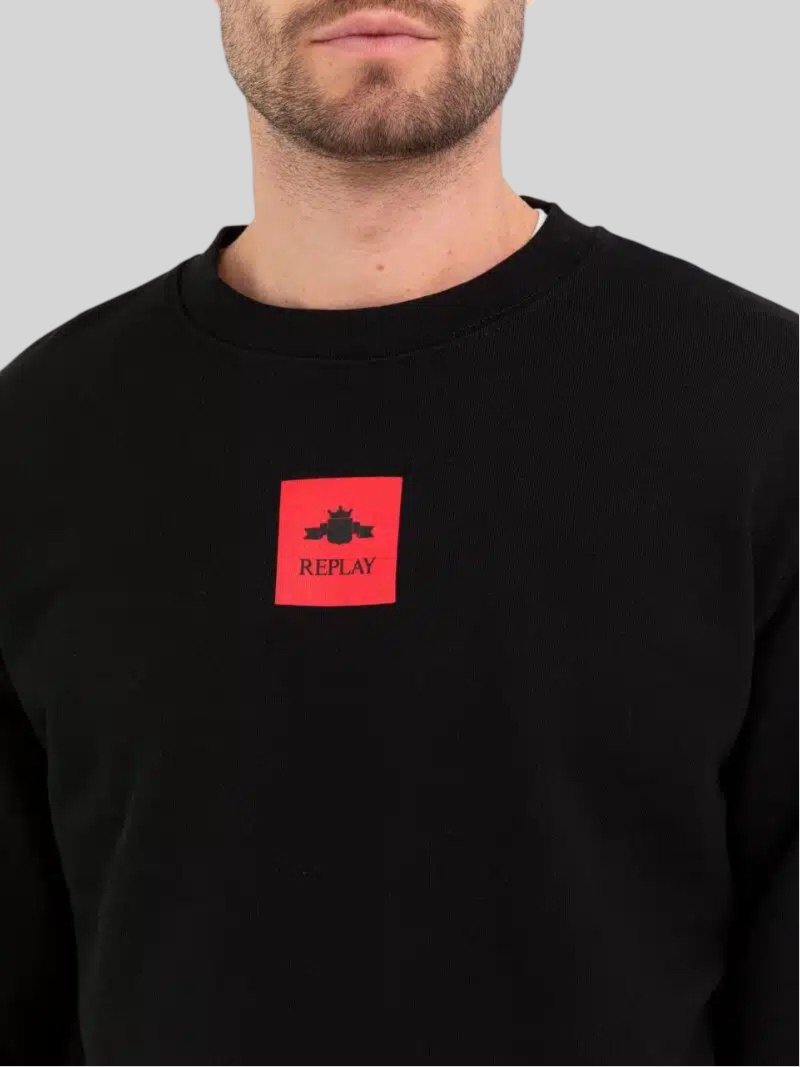 Replay Red Label Sweater Black - Switch On Africa