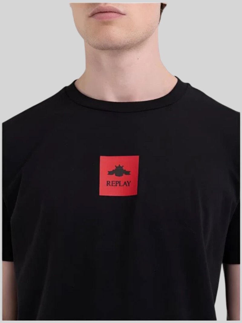 Replay Red Label Tee Black - Switch On Africa